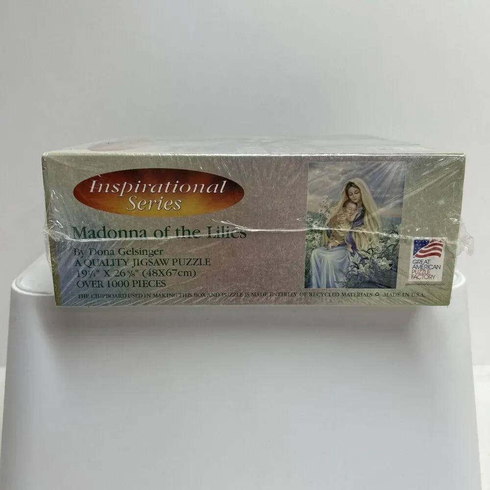 🔥Vintage Madonna‎ of the Lilies DONA GELSINGER 1000 Piece Jigsaw Puzzle #8643